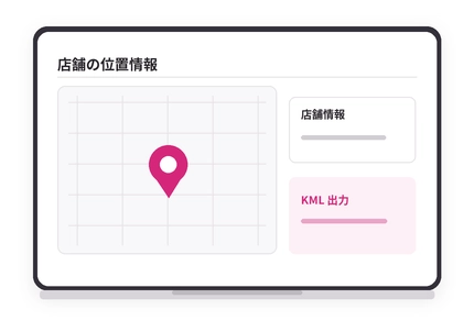 ローカル検索向けの位置情報ファイル