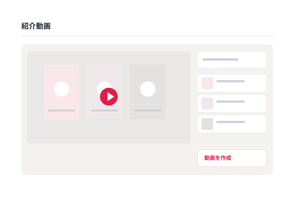 紹介動画の作成