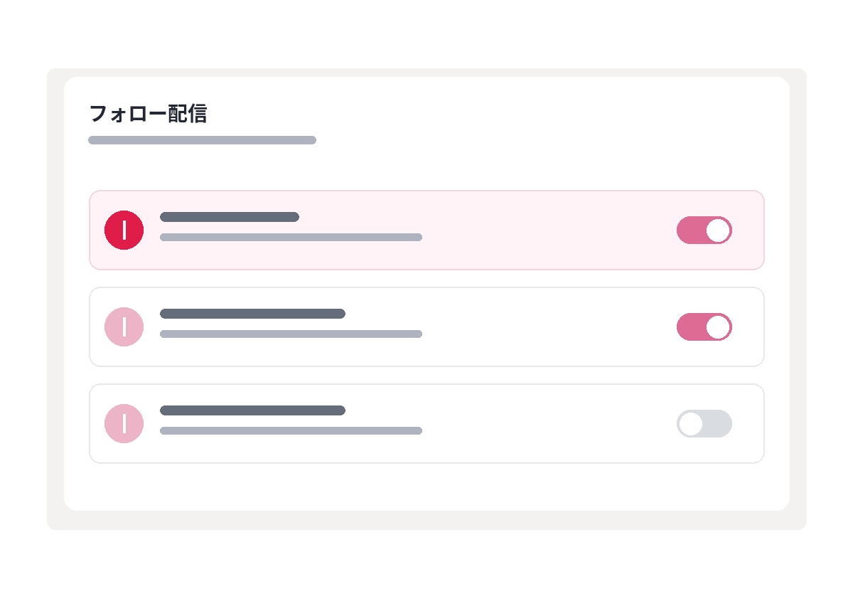 顧客フォロー配信
