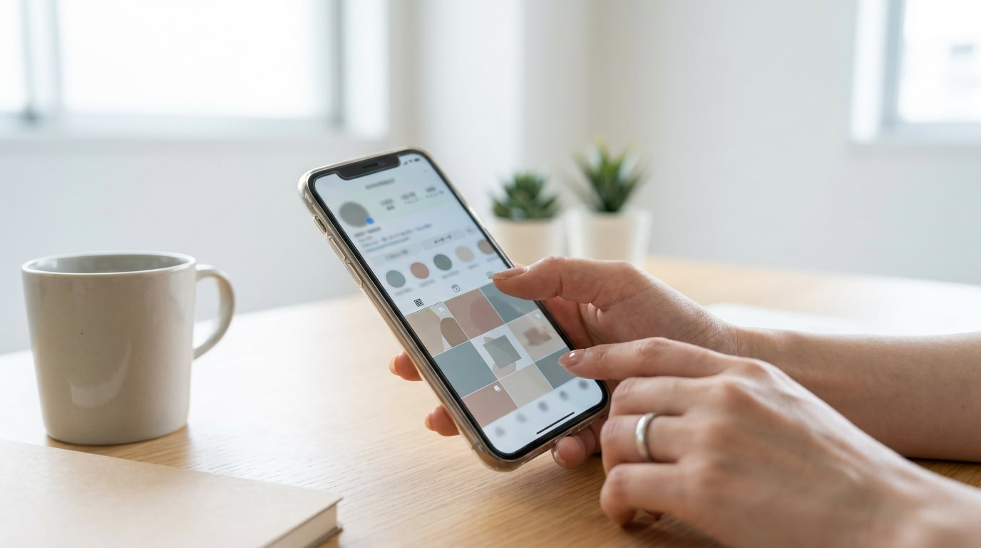 Instagramでメンズエステの世界観を伝えるイメージ